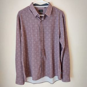 Men's 7DIAMONDS Toru 4-Way Stretch Canyon Moon Button Down - Medium